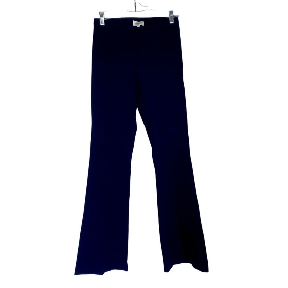 AVENUE MONTAIGNE Bellini Flare Pants Trousers Navy Blue Size 4 Slacks Office